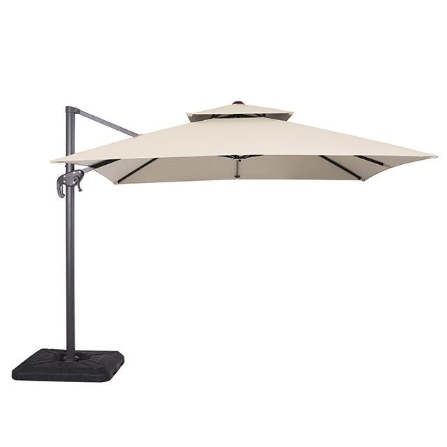 Hero 10 Ft Square Umbrella w/ Double Top + 37" Large Base - Inland Furniture (San Bernardino, CA)
