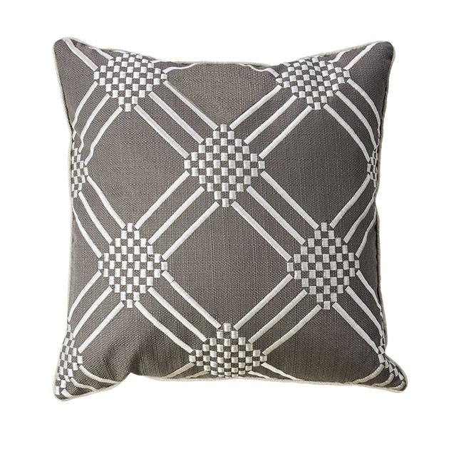 Bess Gun Metal 20" X 20" Pillow, Gunmetal (2/CTN) - Inland Furniture (San Bernardino, CA)