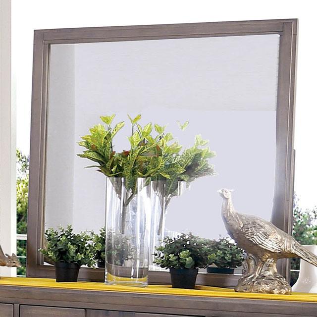 Berenice Mirror Espresso, Beige, & Brown - Inland Furniture (San Bernardino, CA)