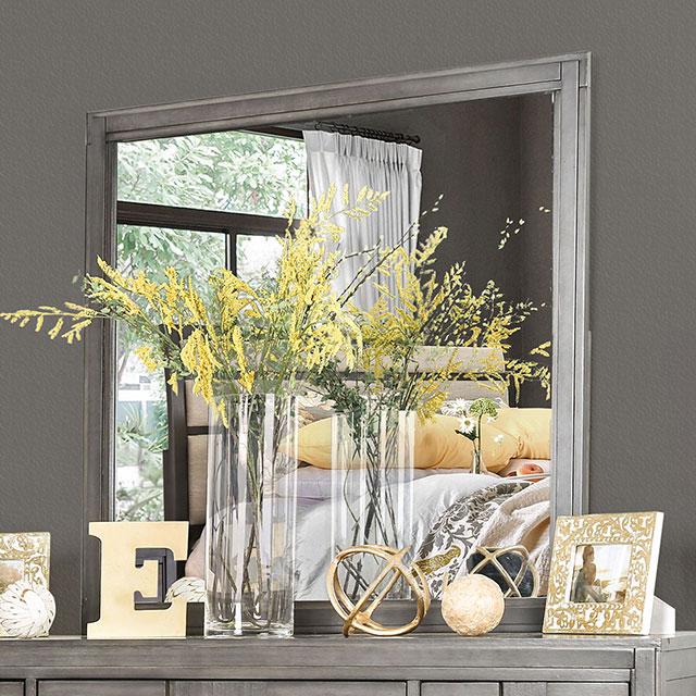Berenice Gray Mirror - Inland Furniture (San Bernardino, CA)