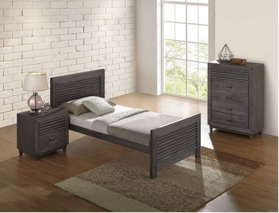 Griffin 4 Pc Twin Bedroom Set - Inland Furniture (San Bernardino, CA)