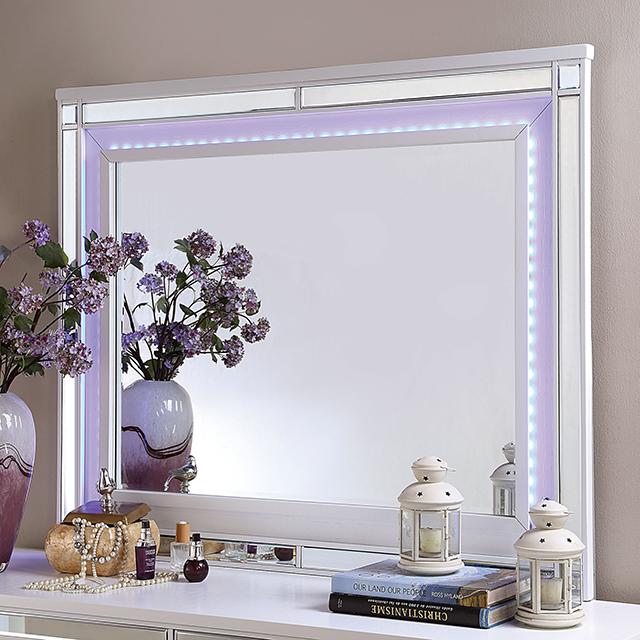BRACHIUM Mirror, White - Inland Furniture (San Bernardino, CA)