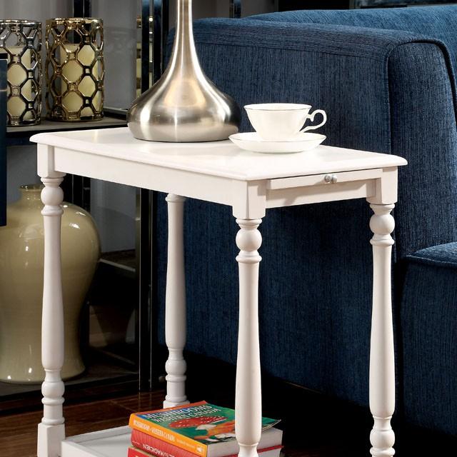 DEERING White Side Table - Inland Furniture (San Bernardino, CA)
