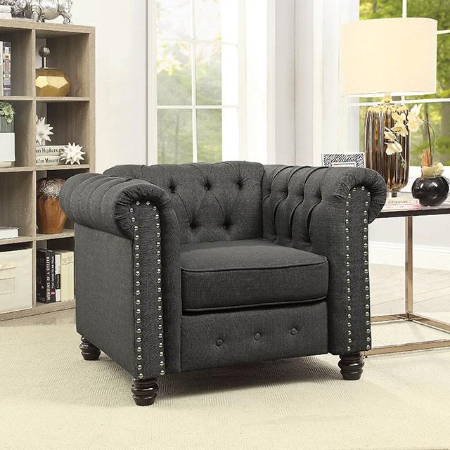 Winifred Gray Chair - Inland Furniture (San Bernardino, CA)