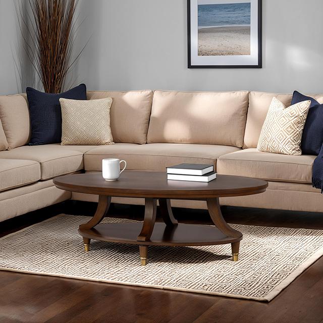Westerham Oval Cocktail Table - Inland Furniture (San Bernardino, CA)
