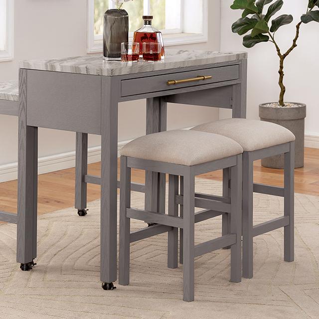 Whitehall Counter Ht Table Set - Inland Furniture (San Bernardino, CA)