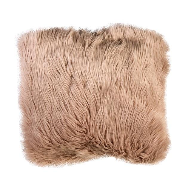Wendy Blush 20" X 20" Pillow, Fur Blush (2/CTN) - Inland Furniture (San Bernardino, CA)