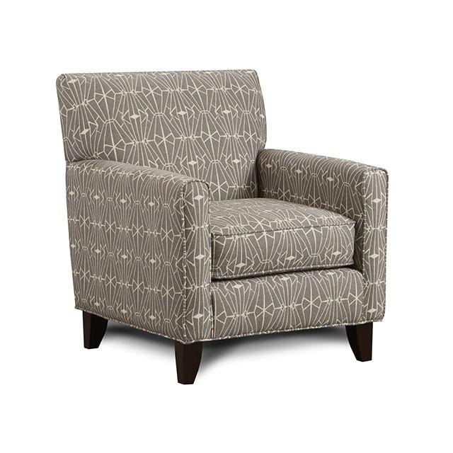 PARKER Gray/Pattern Chair, Crystal Pattern - Inland Furniture (San Bernardino, CA)
