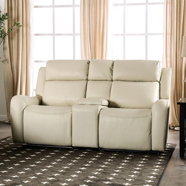 Barclay Power Loveseat Beige - Inland Furniture (San Bernardino, CA)