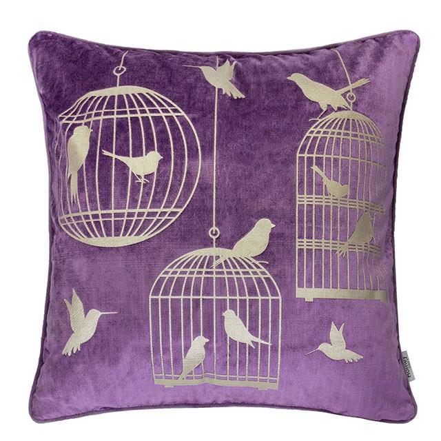 Rina Purple 20" X 20" Pillow, Purple - Inland Furniture (San Bernardino, CA)