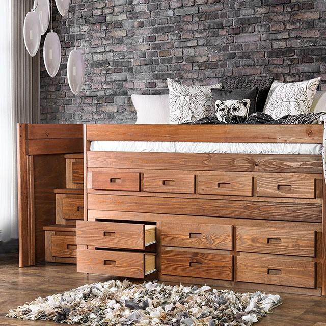 Cleo Twin Captain Bed - Inland Furniture (San Bernardino, CA)