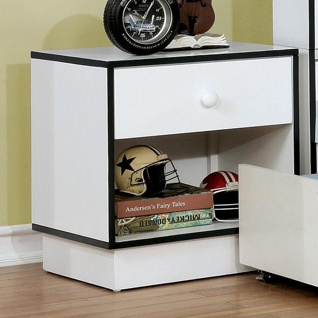 Bobbi Night Stand Blue - Inland Furniture (San Bernardino, CA)
