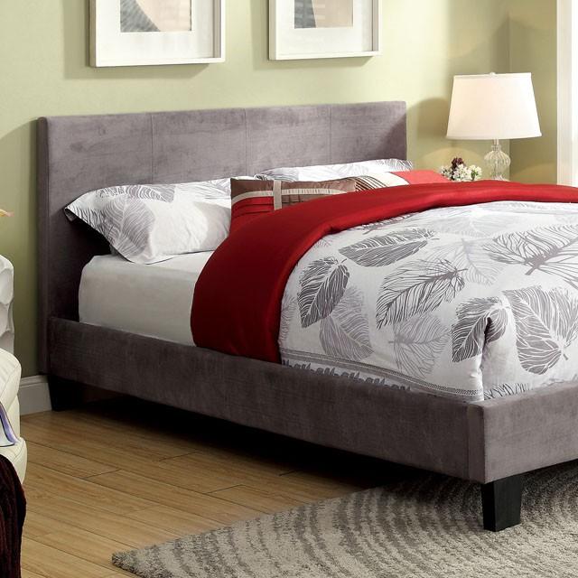 Winn Park Cal.King, E.King, Twin, & Full Bed Chrome, Gray, Brown, & Chrome - Inland Furniture (San Bernardino, CA)