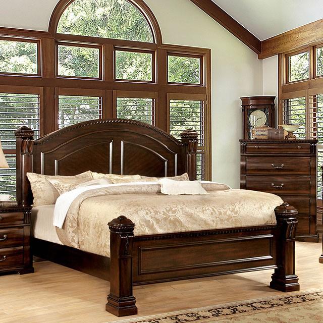 BURLEIGH Cherry Cal.King, E.King & Queen Bed - Inland Furniture (San Bernardino, CA)