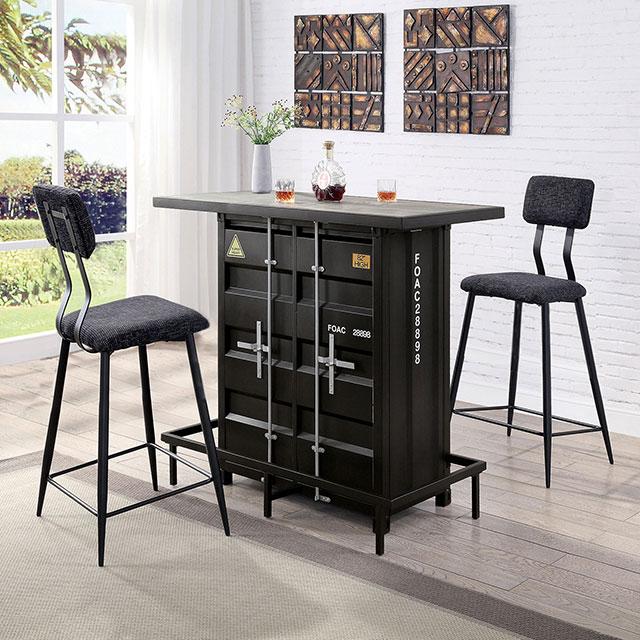 Dicarda 3 Pc Bar Table Set - Inland Furniture (San Bernardino, CA)