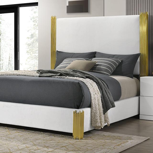 Basildon E.King & Queen Bed - Inland Furniture (San Bernardino, CA)