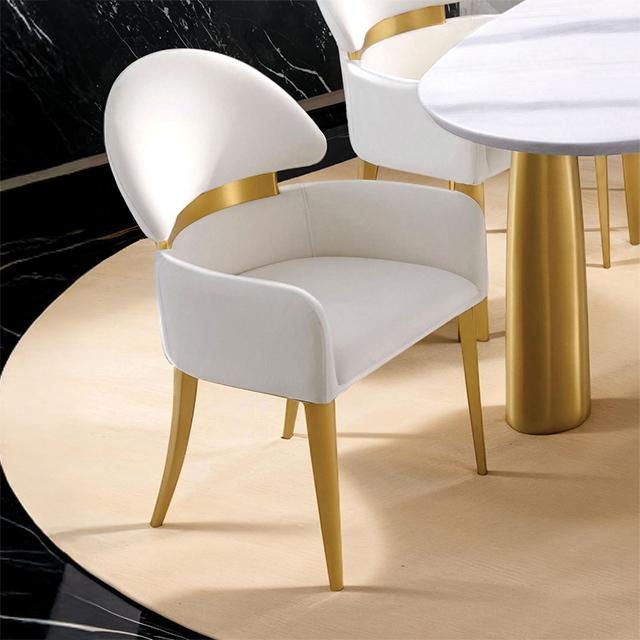 Northam Arm Chair (2 CTN) White - Inland Furniture (San Bernardino, CA)