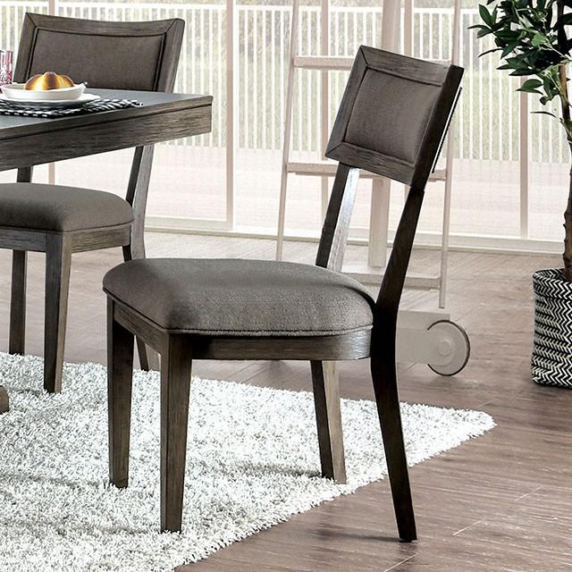 Leeds Gray Side Chair - Inland Furniture (San Bernardino, CA)