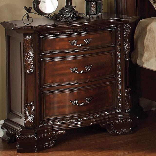 Monte Vista I Brown Cherry Night Stand - Inland Furniture (San Bernardino, CA)