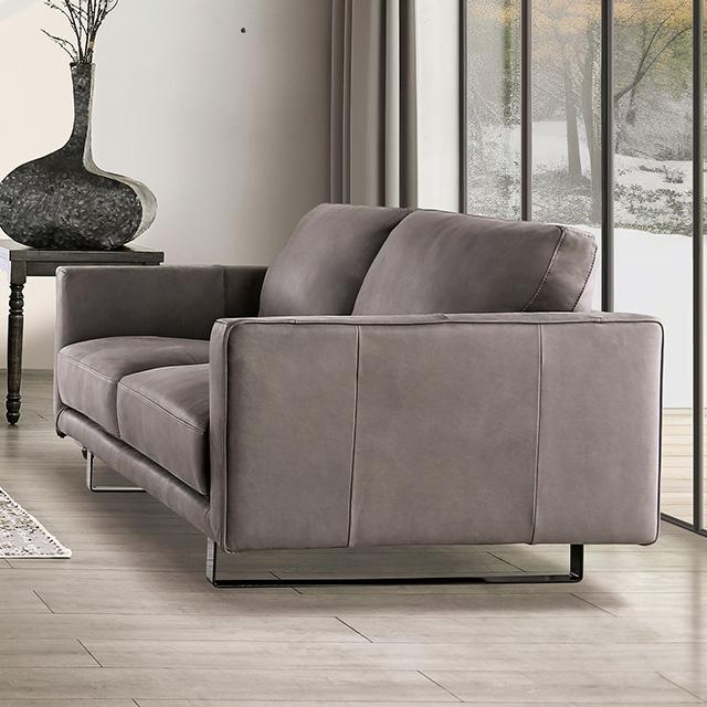 Mezzanotte Loveseat Gray - Inland Furniture (San Bernardino, CA)