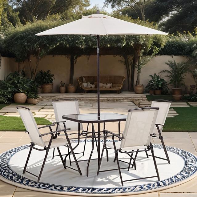 Fallone 7 Pc. Outdoor Dining Set - Inland Furniture (San Bernardino, CA)