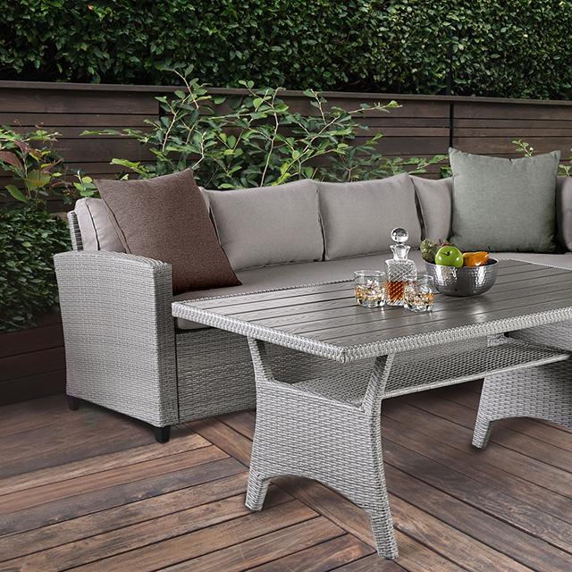 Kimara 3 & 5 Piece. Patio Dining Set - Inland Furniture (San Bernardino, CA)