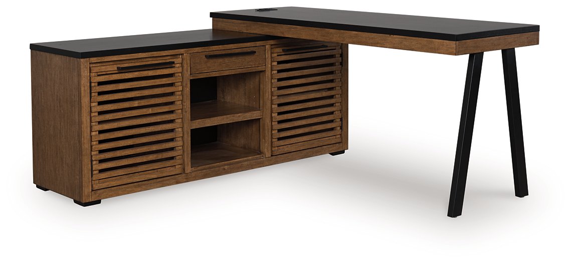 Kallari Credenza with Desk Return - Inland Furniture (San Bernardino, CA)