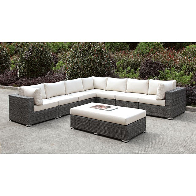 Somani LARGE L-Sectional + BENCH - Inland Furniture (San Bernardino, CA)