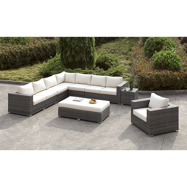 Somani L-Sectional + Chair + Ottoman - Inland Furniture (San Bernardino, CA)