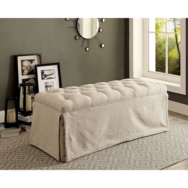 Payson Bench Beige - Inland Furniture (San Bernardino, CA)