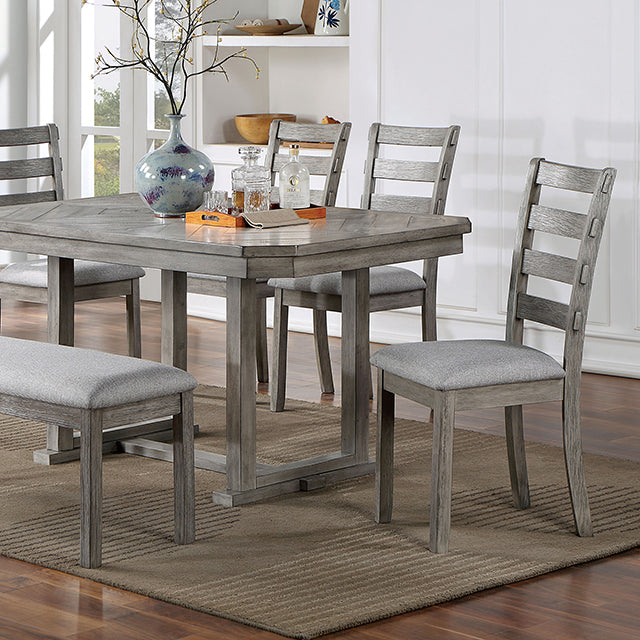 Laquila Dining Table Set Bench - Inland Furniture (San Bernardino, CA)