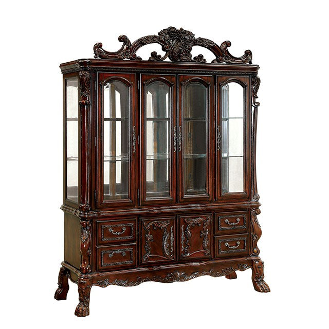 MEDIEVE Cherry Hutch & Buffet, Cherry - Inland Furniture (San Bernardino, CA)