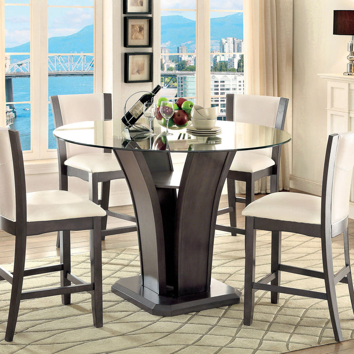 Manhattan 5 Pc Counter Ht Table Set - Inland Furniture (San Bernardino, CA)