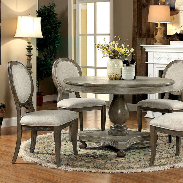 Kathryn 5 Pc Dining Table Set Rustic - Inland Furniture (San Bernardino, CA)