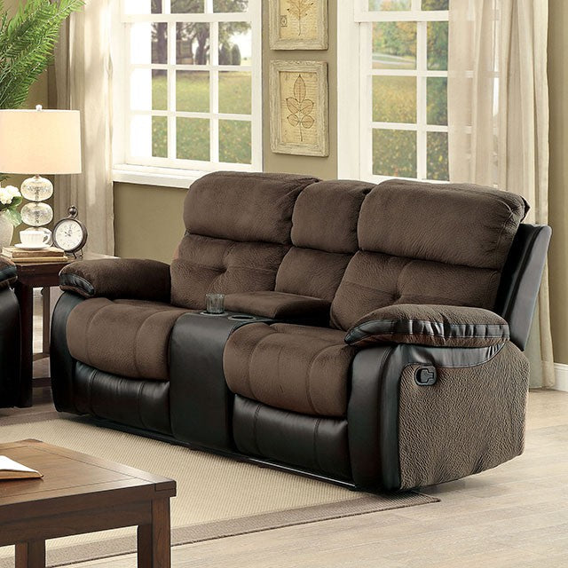 Hadley Love Seat w Console - Inland Furniture (San Bernardino, CA)
