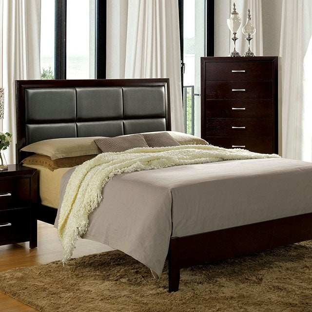 JANINE Espresso Cal.King & E.King Bed - Inland Furniture (San Bernardino, CA)