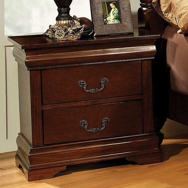 Velda Night Stand Chrome - Inland Furniture (San Bernardino, CA)