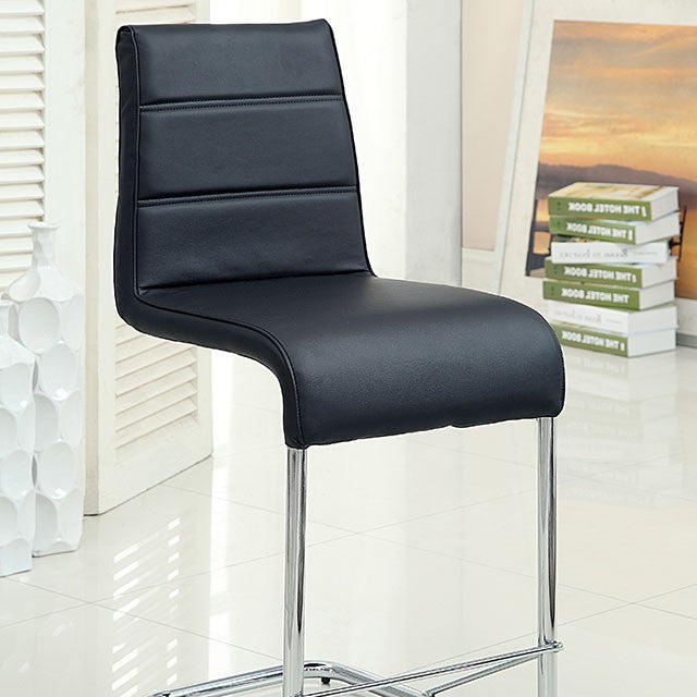 Mauna Counter Ht. Chair (2/Box) Black - Inland Furniture (San Bernardino, CA)