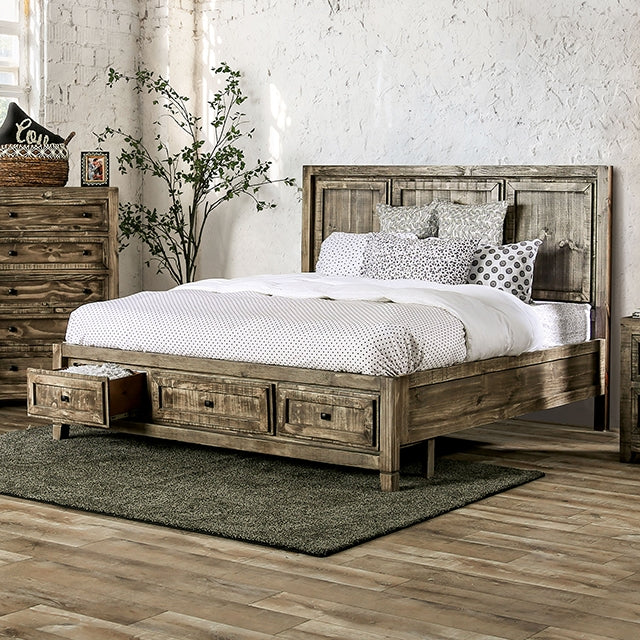Oakridge Bed Brown & Grey - Inland Furniture (San Bernardino, CA)