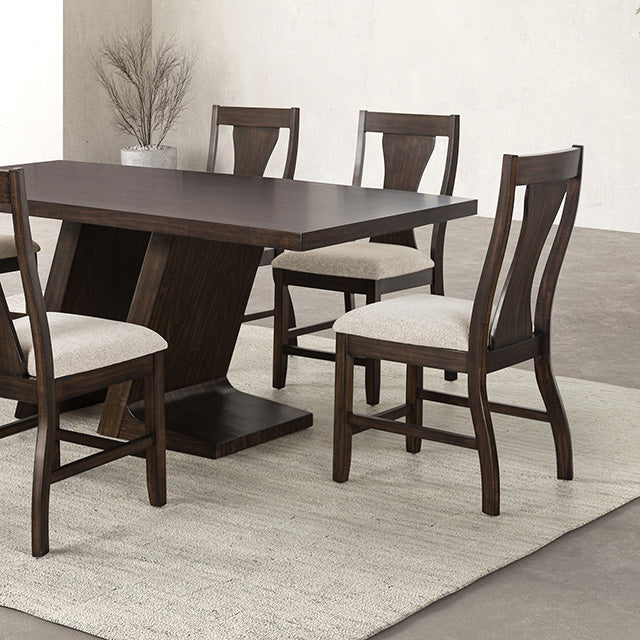 Holsworthy 7 Pc Dining Table Set - Inland Furniture (San Bernardino, CA)