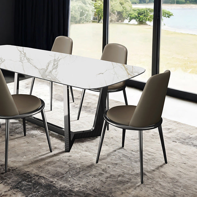 Norelli 7 Pc Dining Table Set - Inland Furniture (San Bernardino, CA)