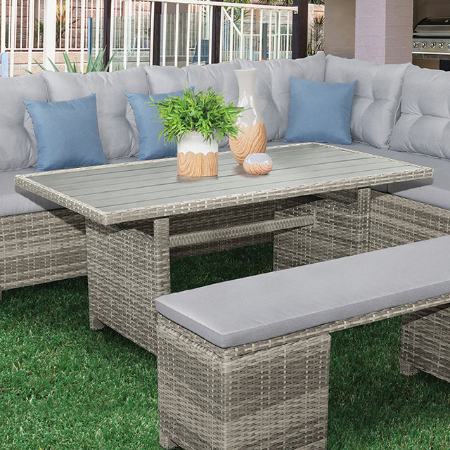 Malia Patio Dining Table - Inland Furniture (San Bernardino, CA)