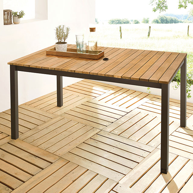 Mackay Patio Dining Table - Inland Furniture (San Bernardino, CA)