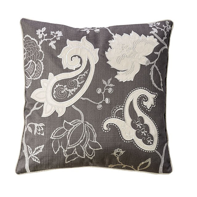 Nana Gun Metal 20" X 20" Pillow, Gunmetal (2/CTN) - Inland Furniture (San Bernardino, CA)