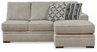Calnita Sectional with Chaise - Inland Furniture (San Bernardino, CA)