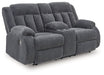 Observation Power Reclining Loveseat with Console - Inland Furniture (San Bernardino, CA)