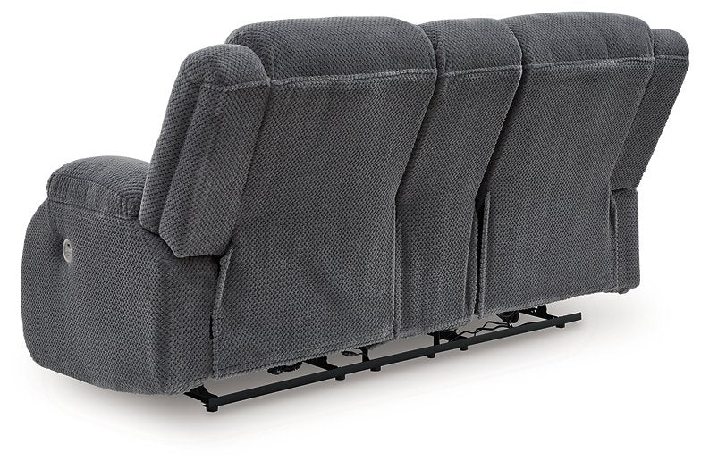 Observation Power Reclining Loveseat with Console - Inland Furniture (San Bernardino, CA)