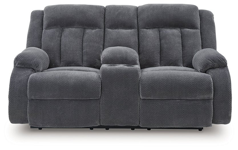 Observation Power Reclining Loveseat with Console - Inland Furniture (San Bernardino, CA)