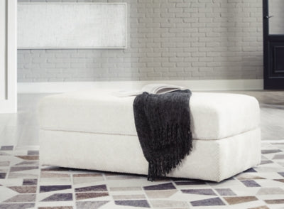 Karinne Oversized Accent Ottoman - Inland Furniture (San Bernardino, CA)