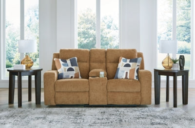 Kanlow Reclining Loveseat with Console - Inland Furniture (San Bernardino, CA)